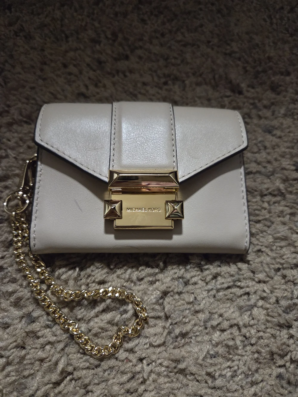 Michael Kors Whitney Small Chain Wallet - Light Blush Pink